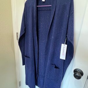 Liz Claiborne Speckled Knit Cardigan